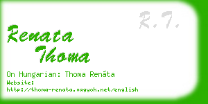 renata thoma business card